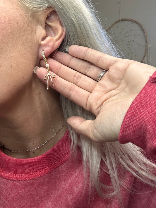 Demure Bow Earrings