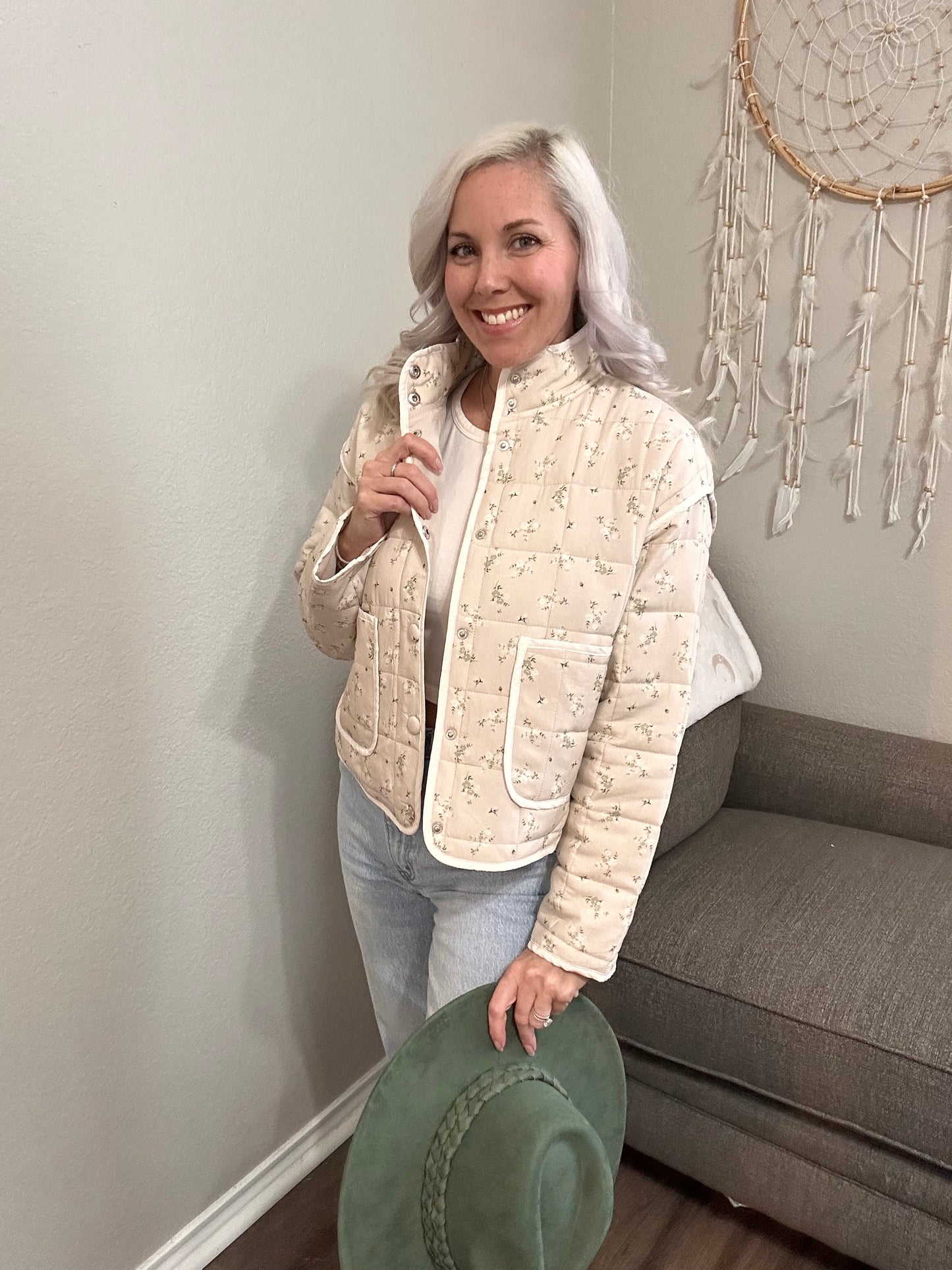Blossom Patch Quilted Jacket