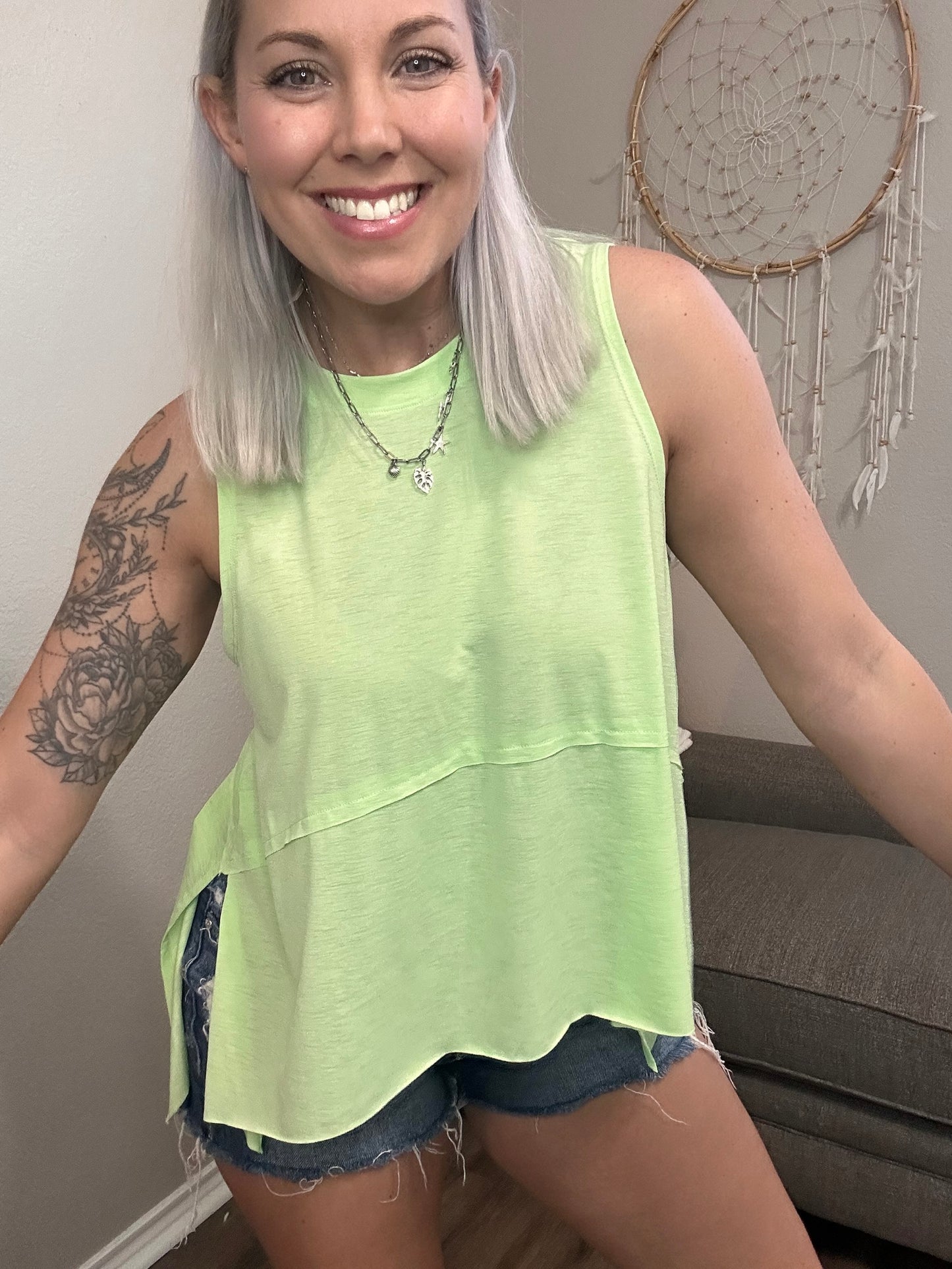 Lucy Lu Lime Tank