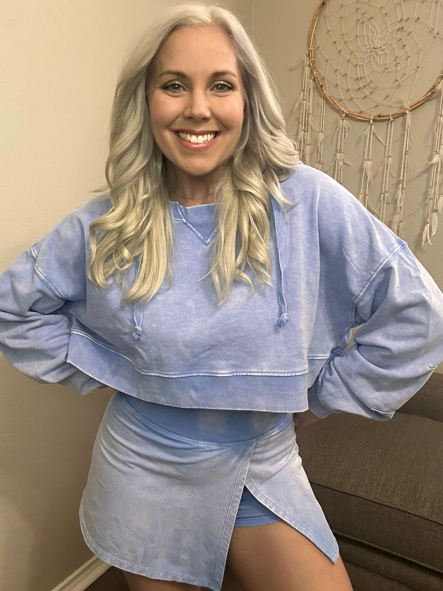 Kimberly Lavender Blue Skort Set