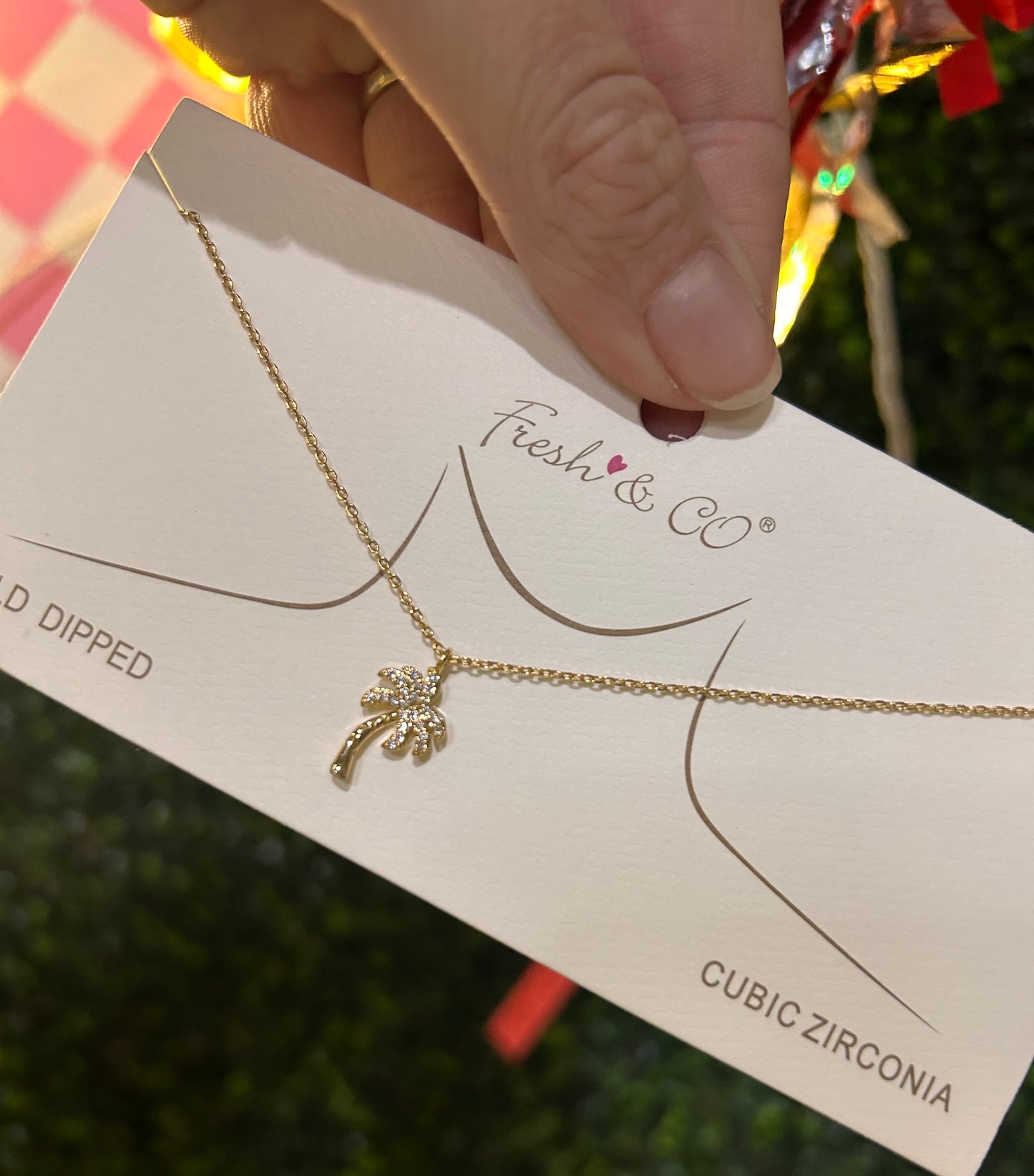 Mini Palm Tree Pendant Necklace