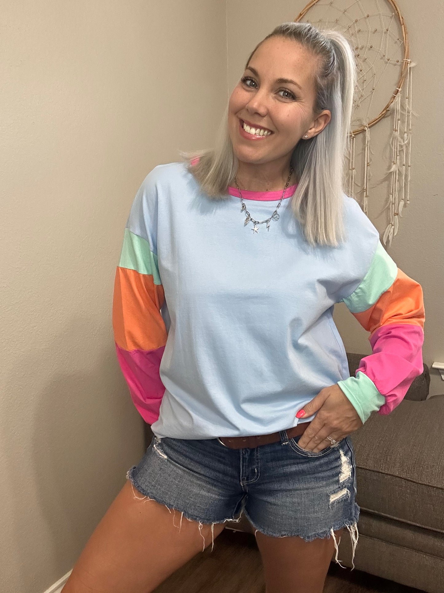 Spring Color-block Long Sleeve