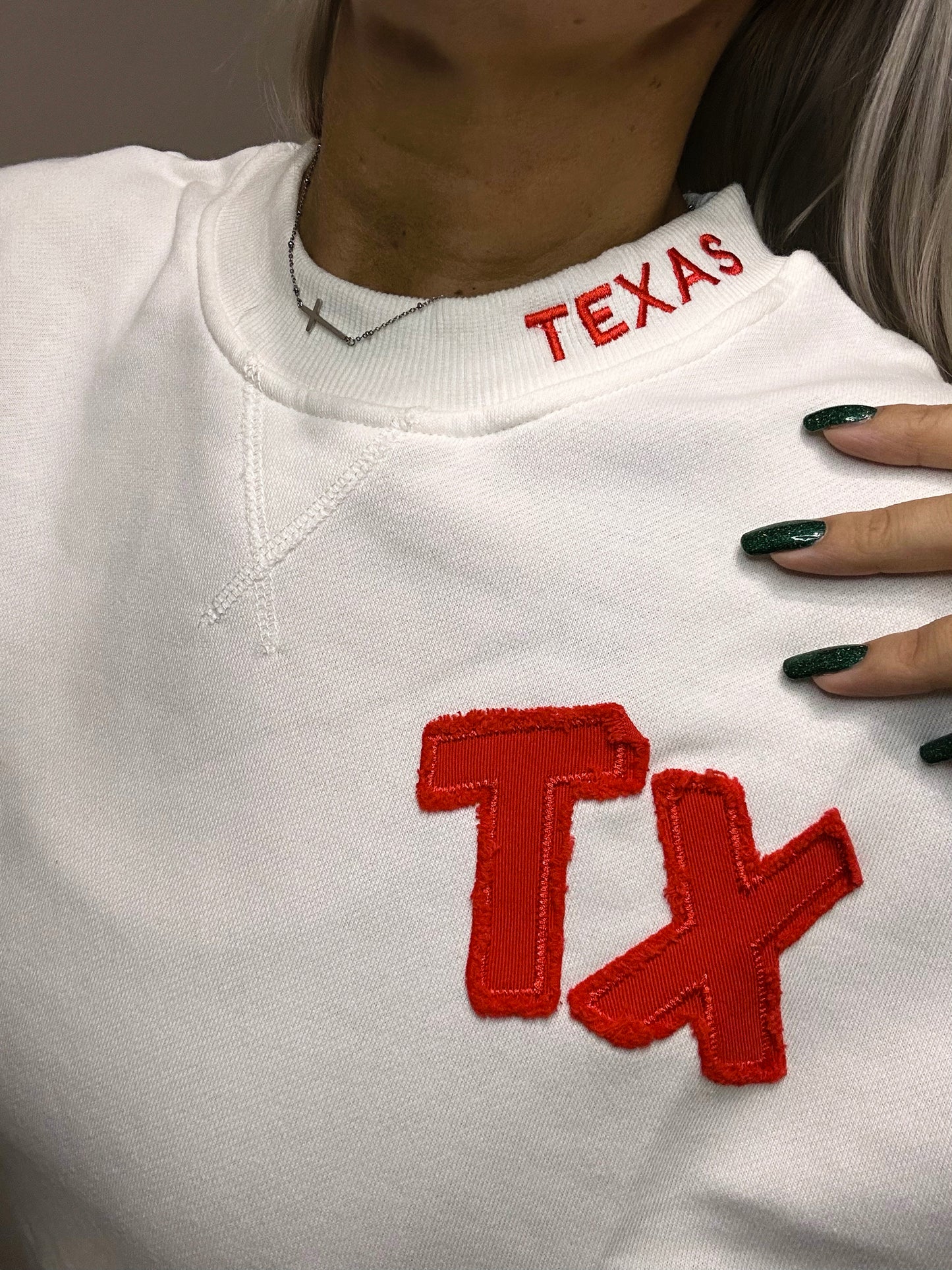 Texas French Terry Cropped Sweatshirt Set