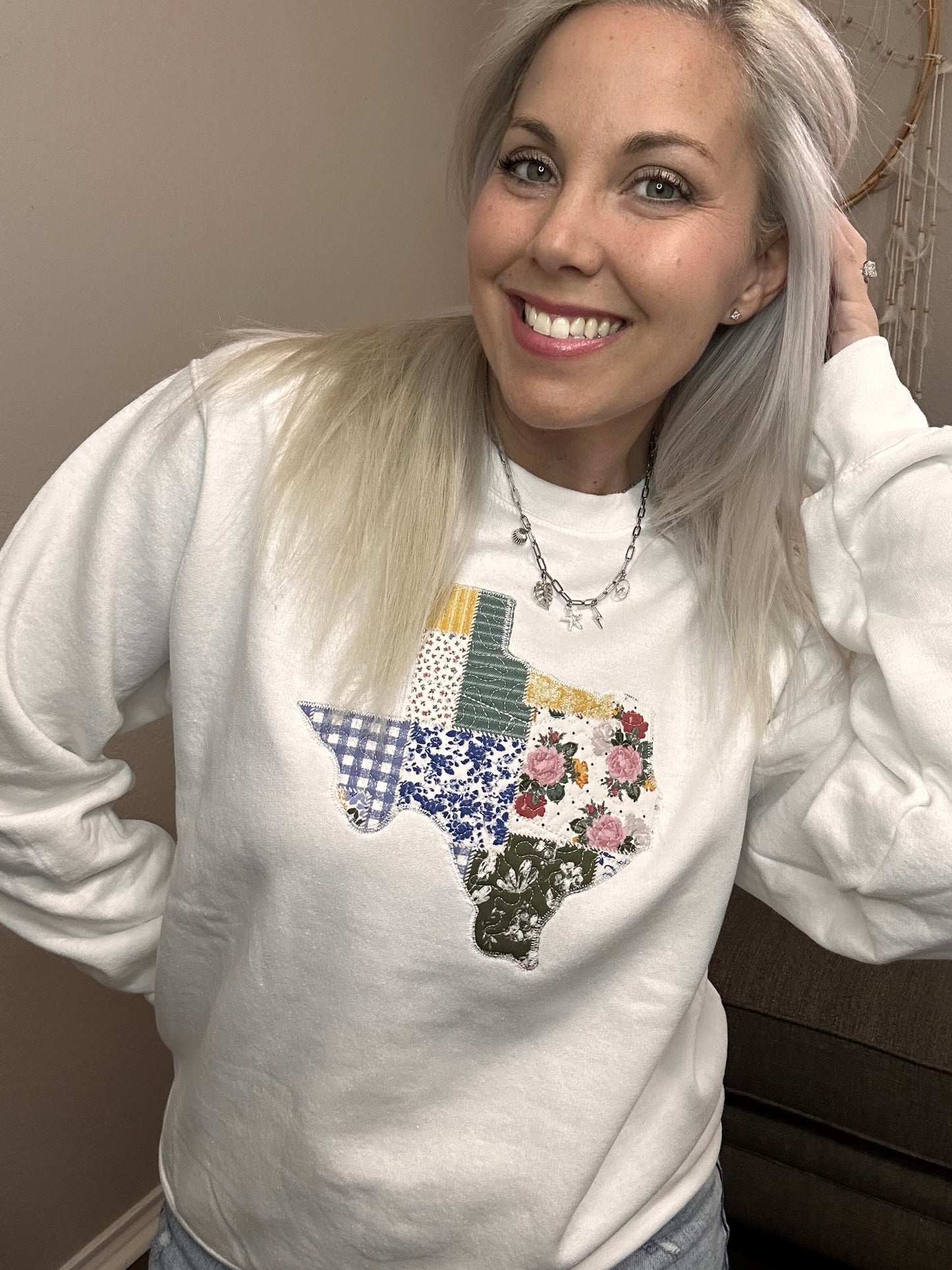 State Patchwork Sweatshirt