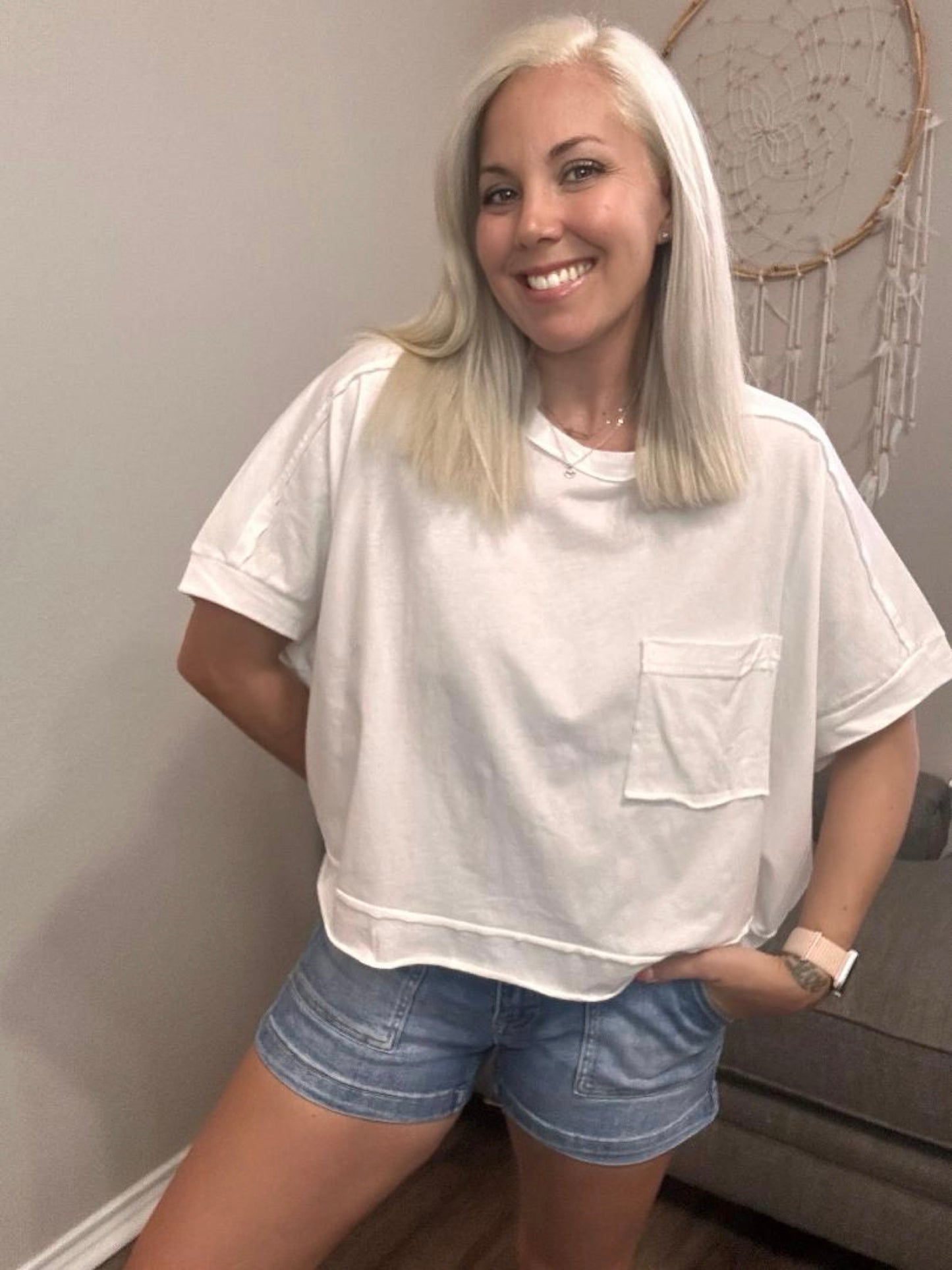 Boxy Pocketed Tee