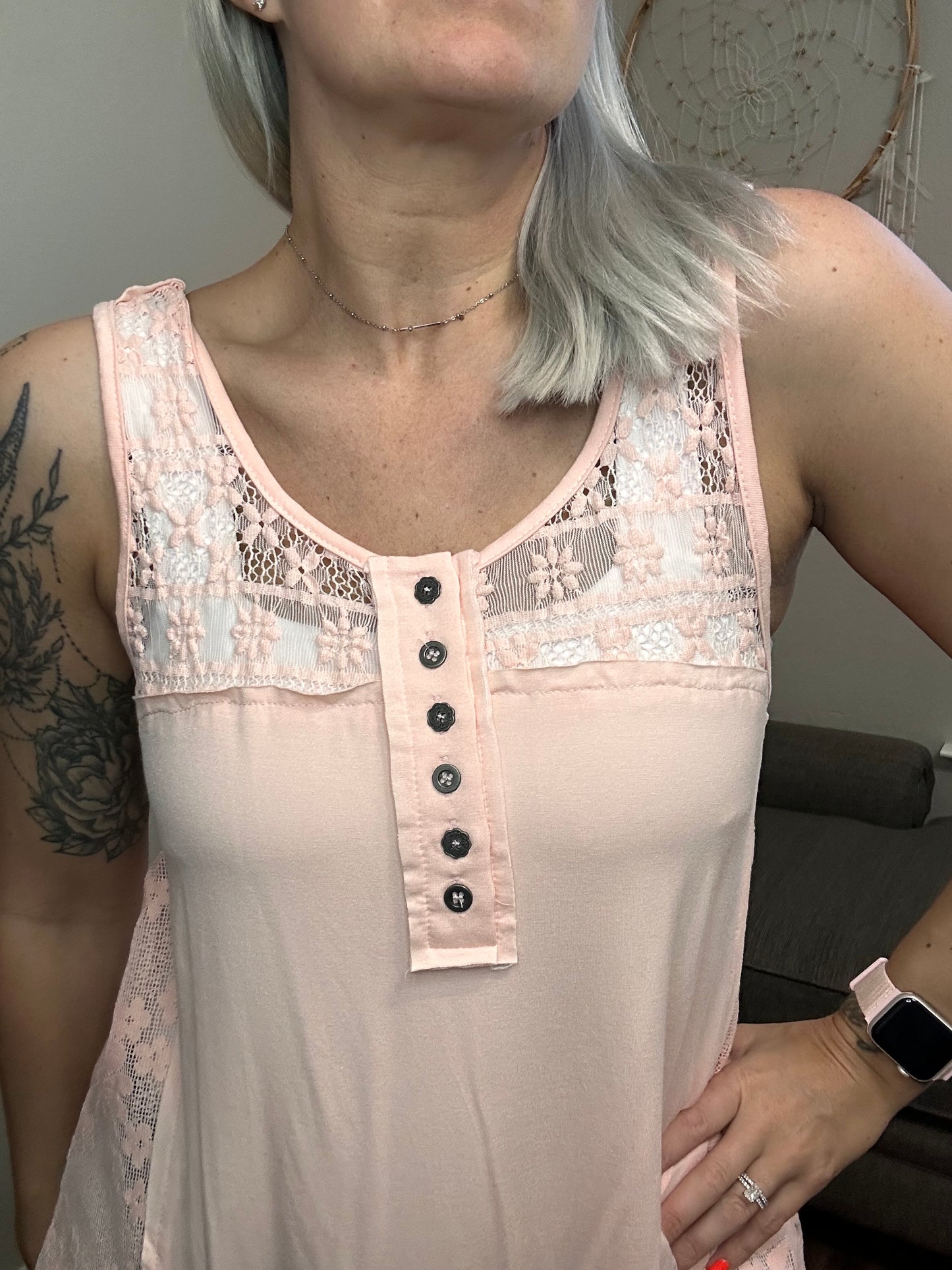 Lana Lace Crisscross Tank Top