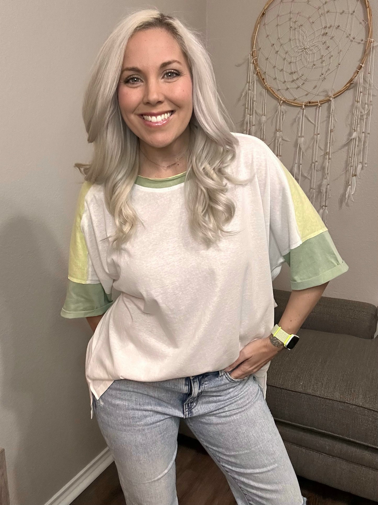 Tori Color Block Short Sleeve