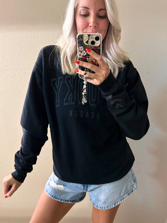 Spooky Season Puff Print Crewneck