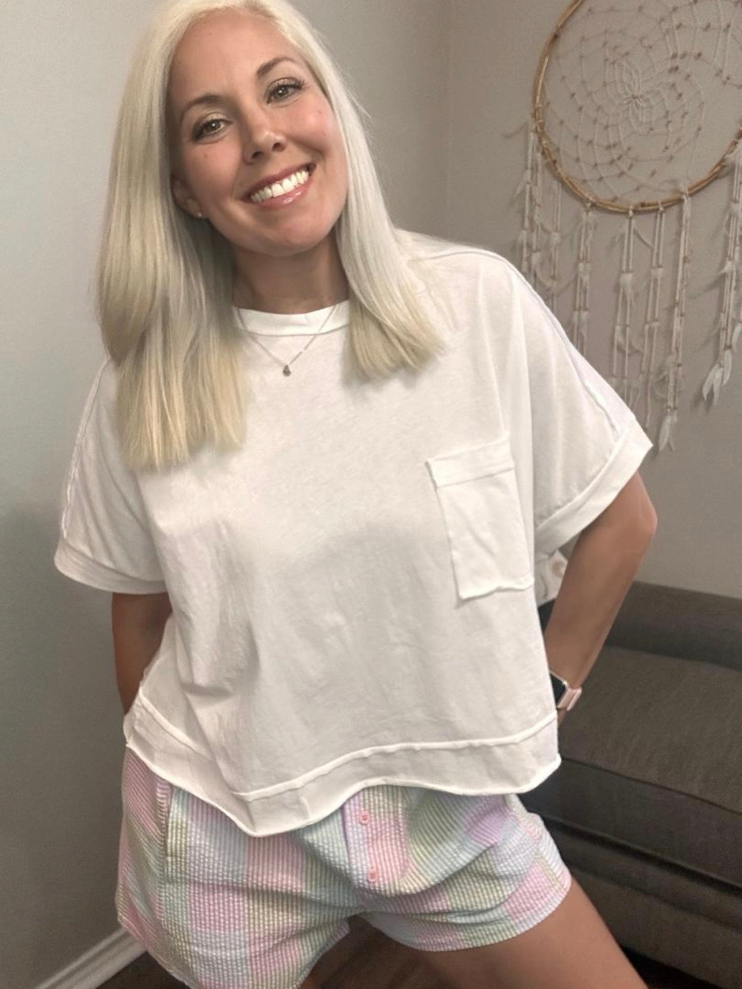 Boxy Pocketed Tee