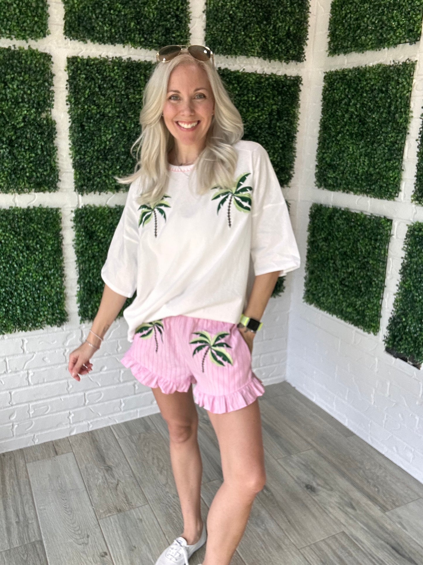Pink Paradise Palm Short