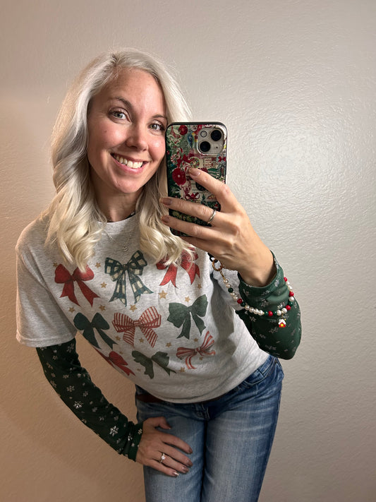 Holiday Bow-tique Top