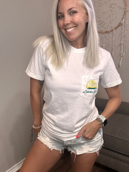 Lemon Daze Pocket Tee