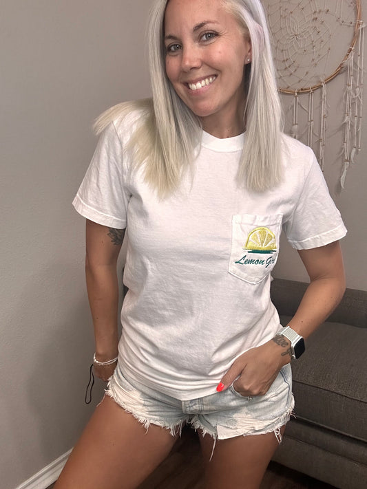 Lemon Daze Pocket Tee