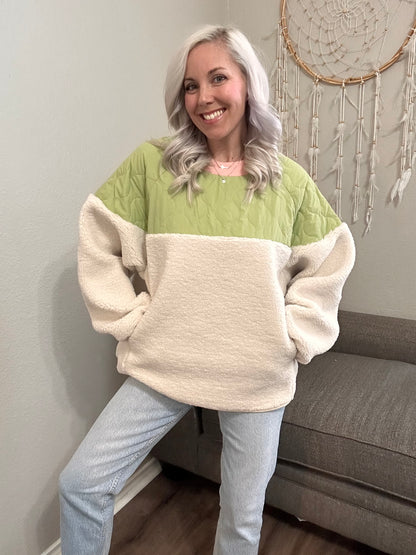 Clover Field Sherpa Pullover