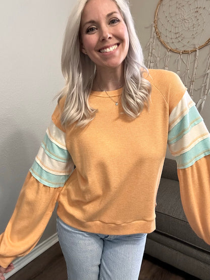Peach Parade Pullover