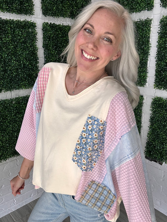 Patchwork Daydream Top