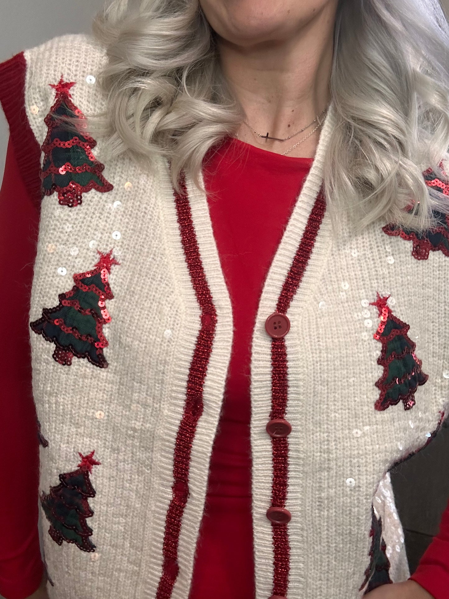 ✨ Twinkling Pines Sweater Vest ✨