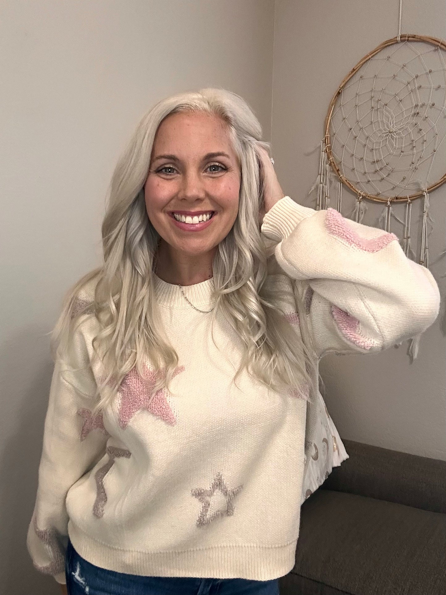 Moon & Stars Neutral Sweater