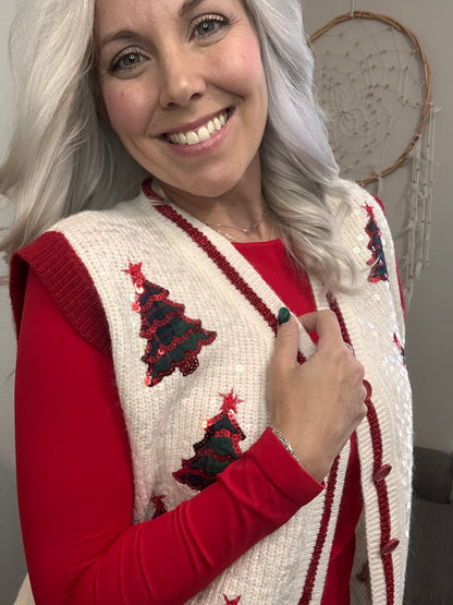 ✨ Twinkling Pines Sweater Vest ✨