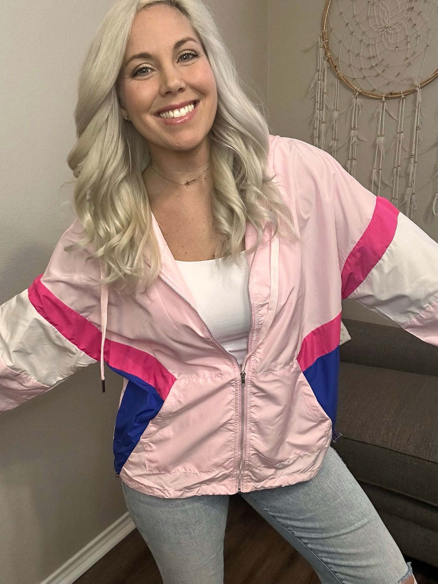 Peony Pink Windbreaker