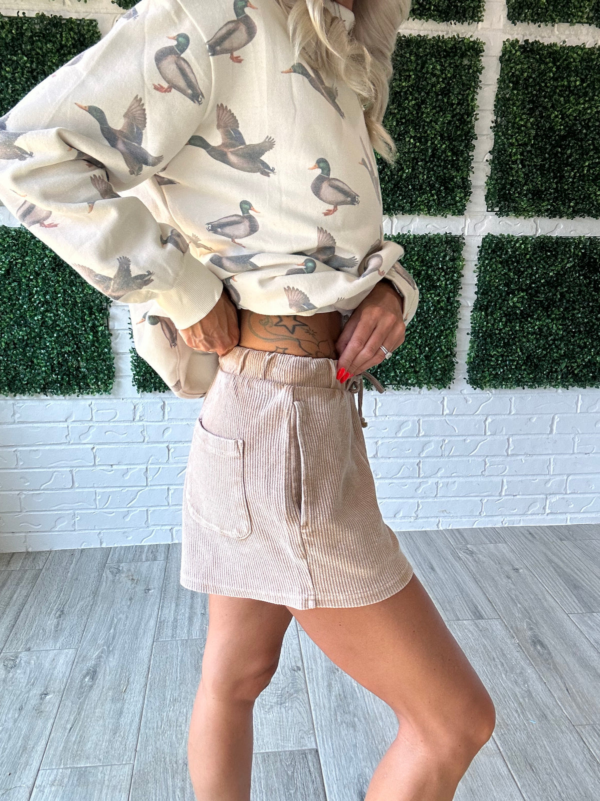 Moon Ryder Corded Short- Mocha