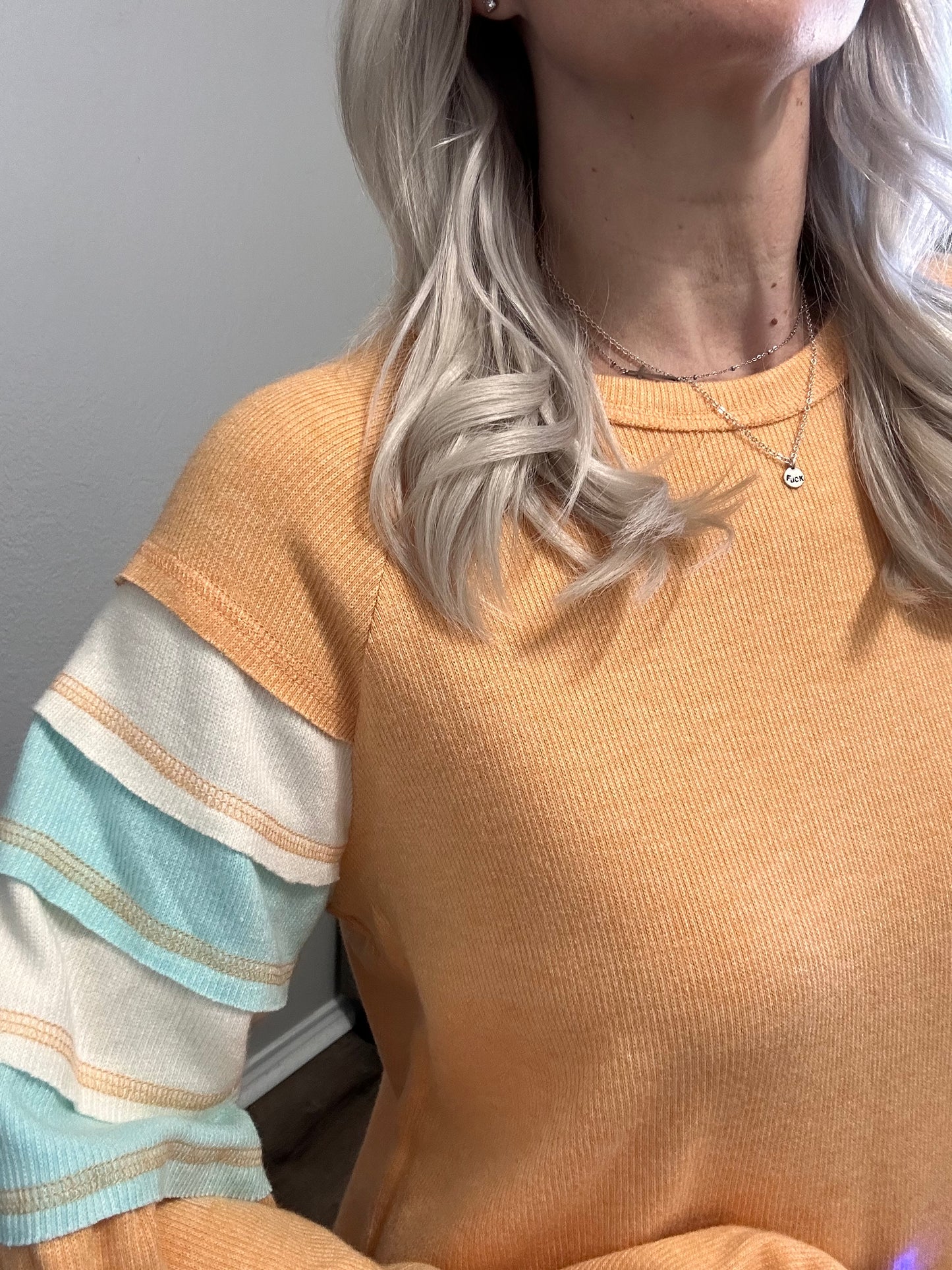 Peach Parade Pullover