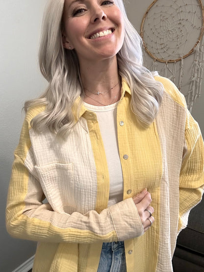 Sunlit Breeze Button Down
