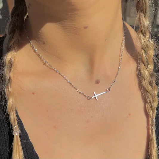 Waterproof Heavenly Cross Necklace by Nikki Smith