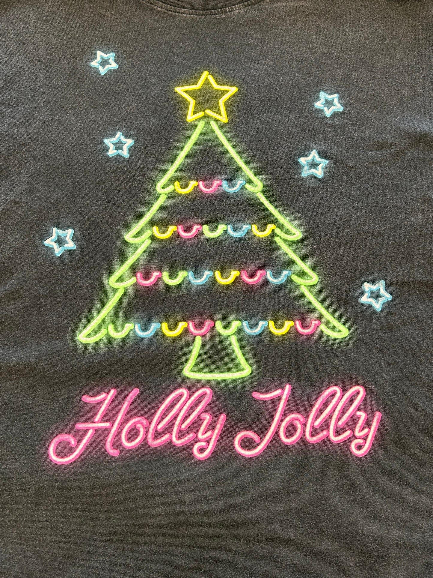 Neon Holly Jolly Tee