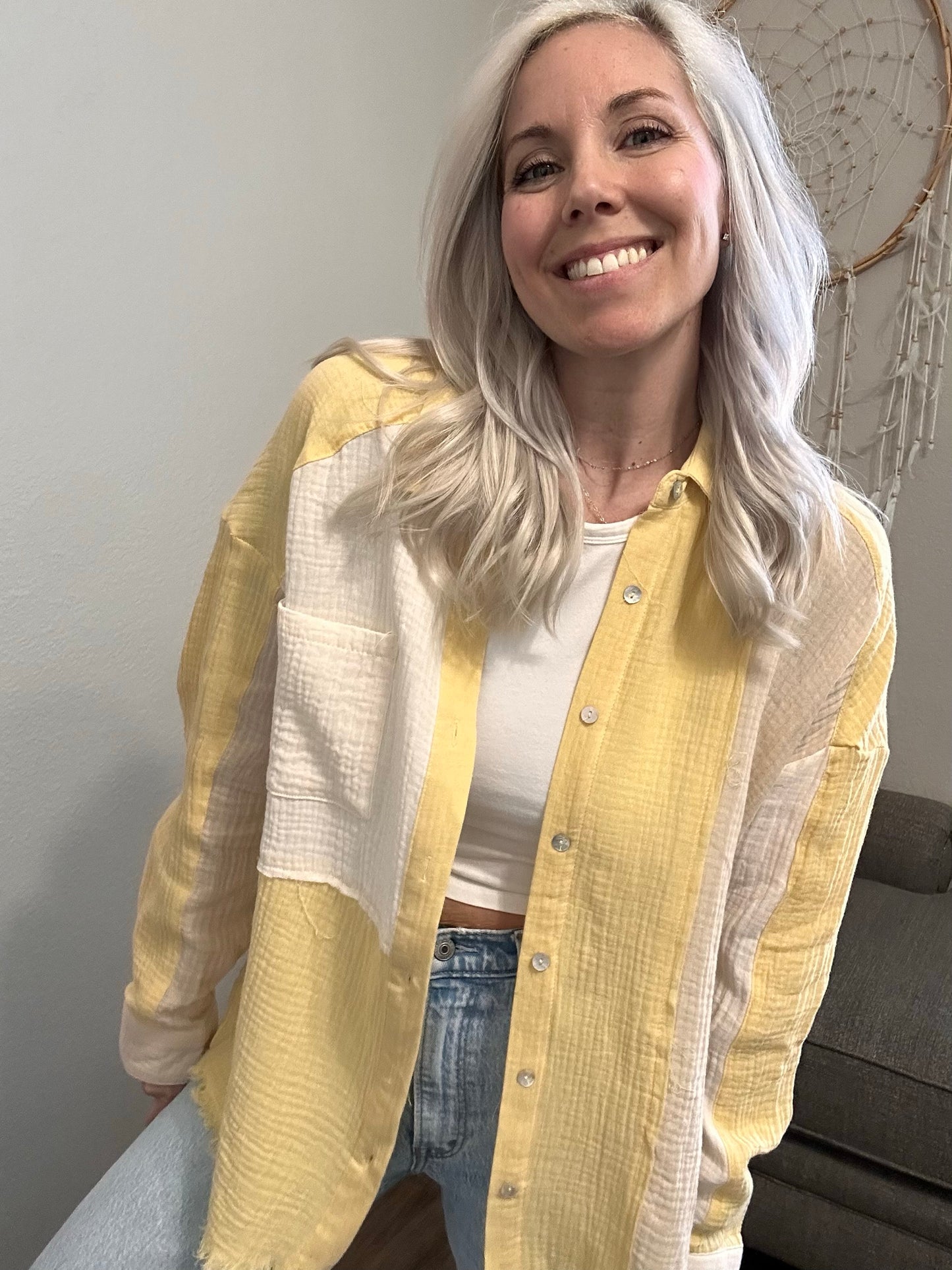 Sunlit Breeze Button Down