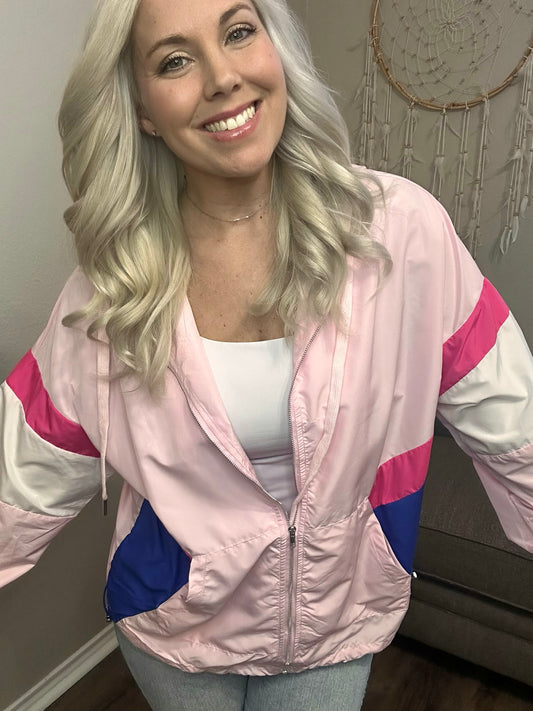 Peony Pink Windbreaker