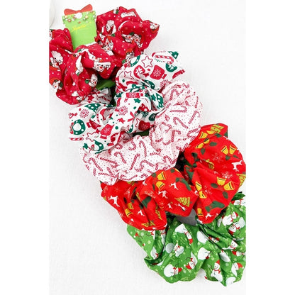 Big Size Christmas Fabric Hair Scrunchies