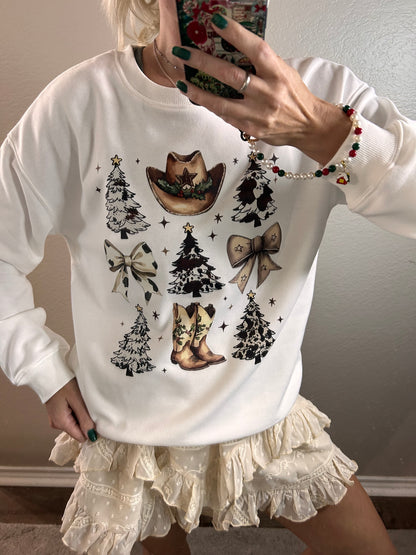 Cowtown Christmas Pullover
