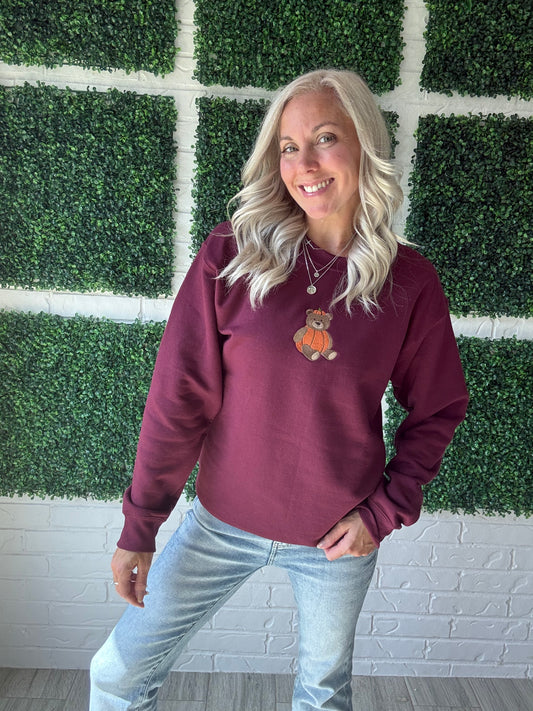 Pumpkin Patch Teddy Crewneck