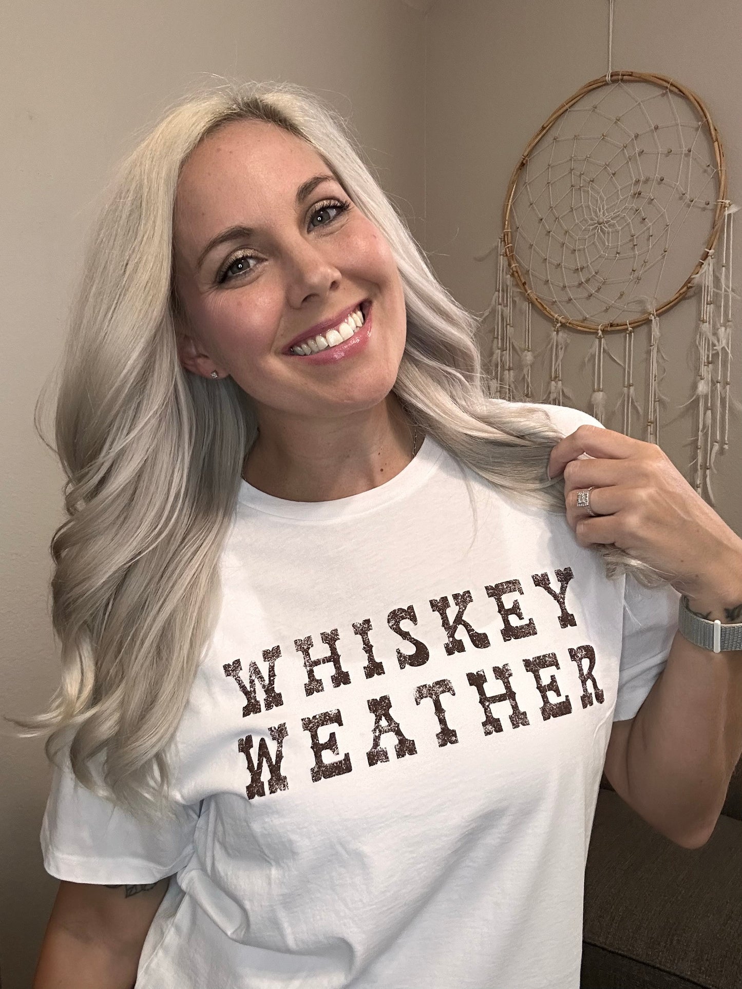 Whiskey Weather Long Crop Tee