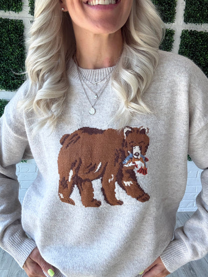 Bear Gone Fishin’ Sweater