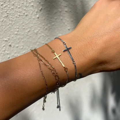 Cross Slider Bracelets by Nikki Smith