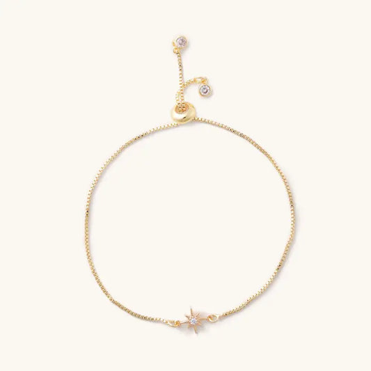 Chloe Gold Slider Bracelet by by Nikki Smith