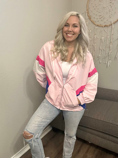 Peony Pink Windbreaker