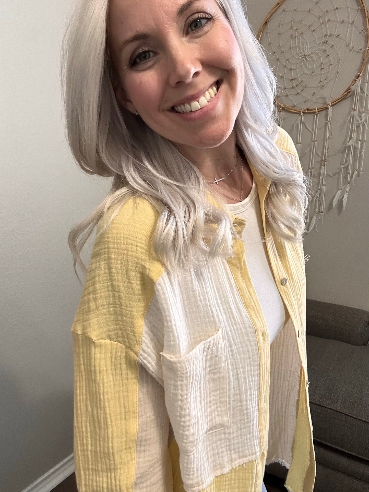 Sunlit Breeze Button Down
