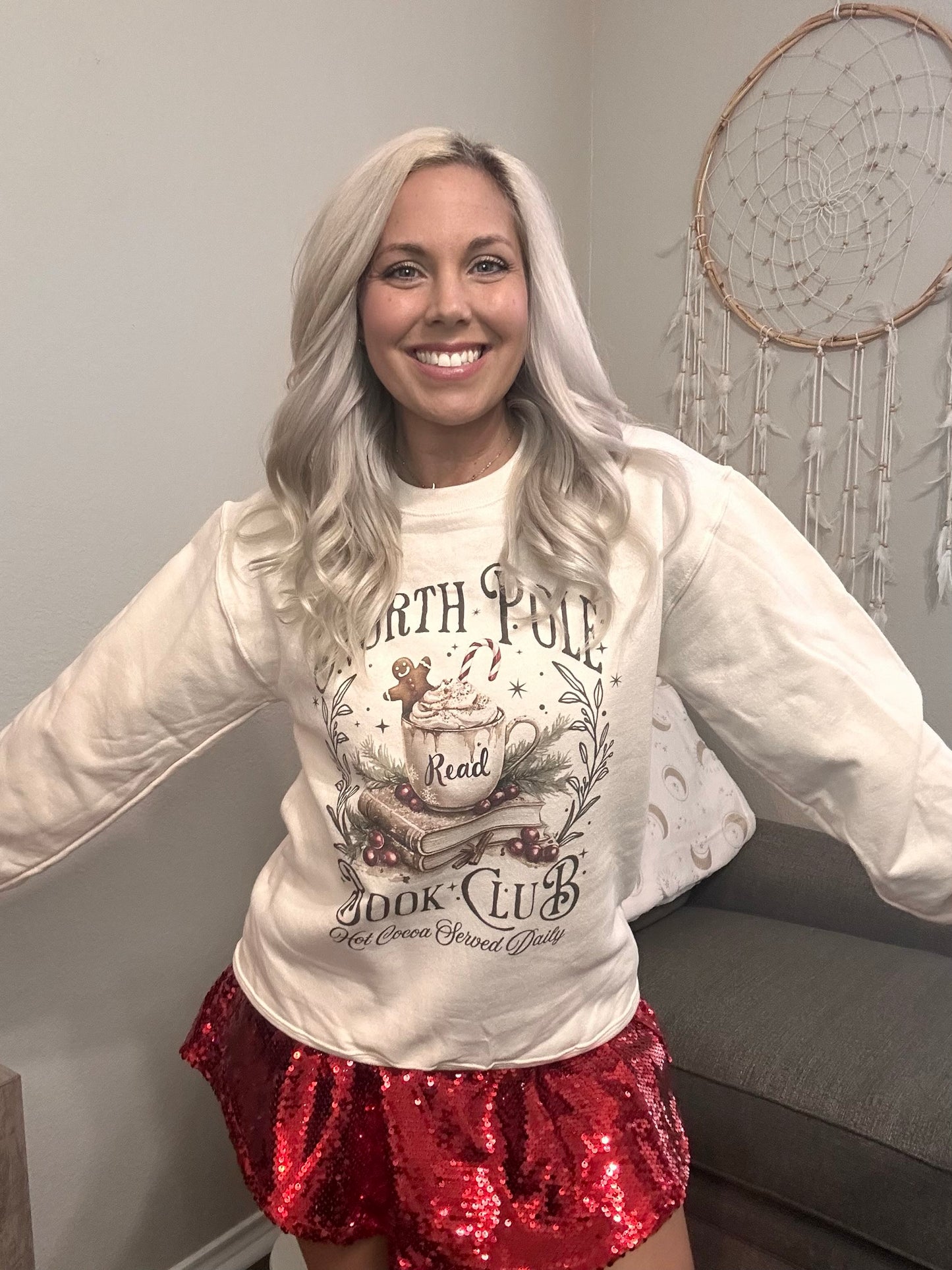 North Pole Book Club Crew Neck