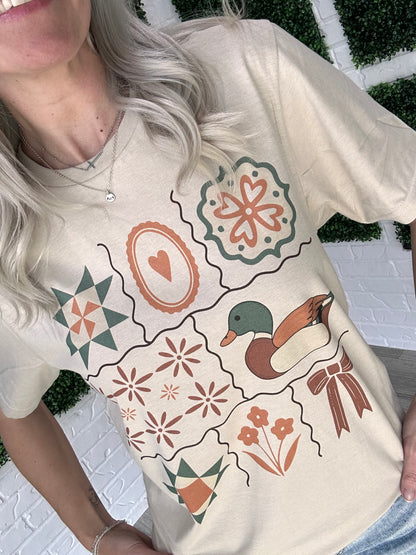 Grandma Core Folkart T-Shirt