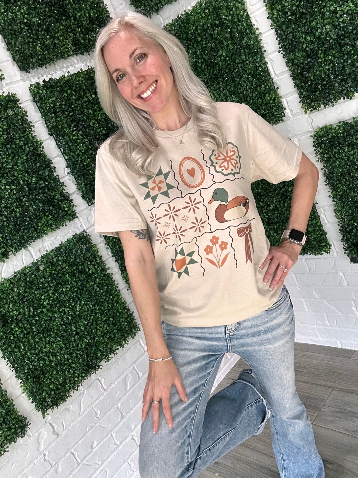 Grandma Core Folkart T-Shirt