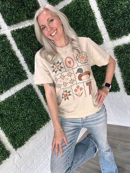 Grandma Core Folkart T-Shirt