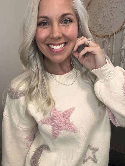 Moon & Stars Neutral Sweater