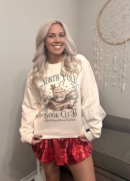 North Pole Book Club Crew Neck