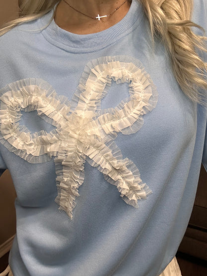 Genevieve Bow Sweatshirt