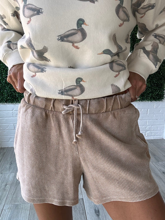 Moon Ryder Corded Short- Mocha