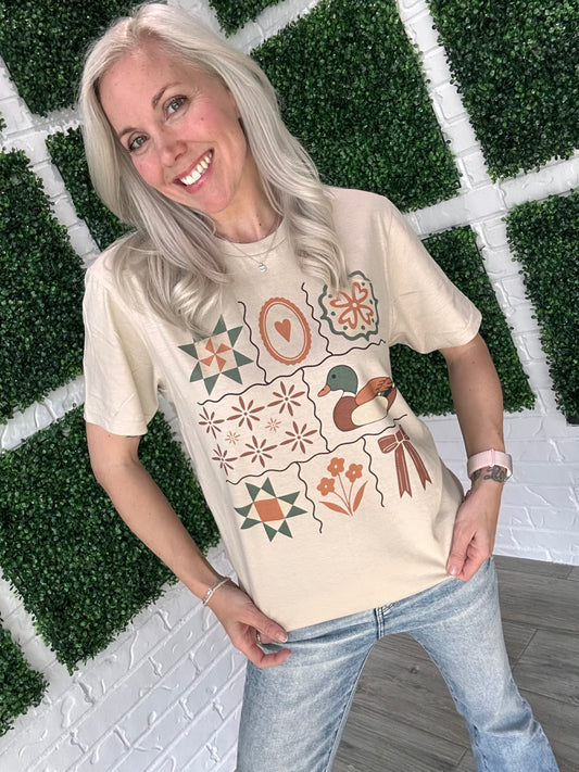 Grandma Core Folkart T-Shirt