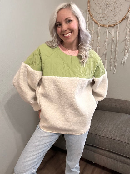 Clover Field Sherpa Pullover